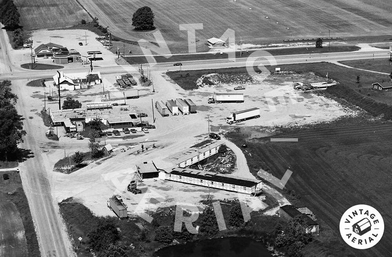 Scale House Restaurant and Motel (Stagecoach Inn) - 1982 Aerial Photo (newer photo)